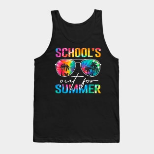 Schools Out For Summer Tie Dye Last Day Of School Teacher Tank Top